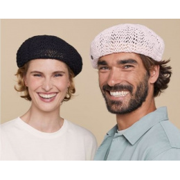Black Cotton Summer Beret Athleta - Laulhère