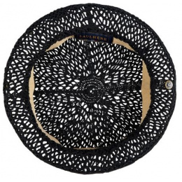 Black Cotton Summer Athleta Beret - Laulhère