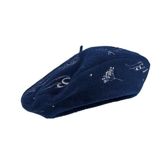 Blue Eguski Lore Basque Beret - Heritage by Laulhère