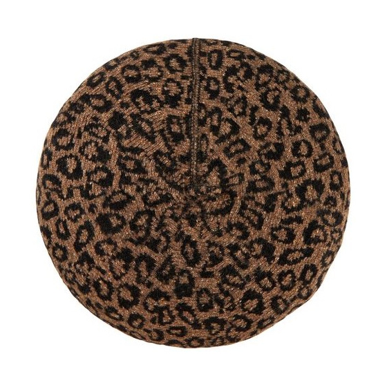 Brown Leopard Hartza Beret - Laulhère