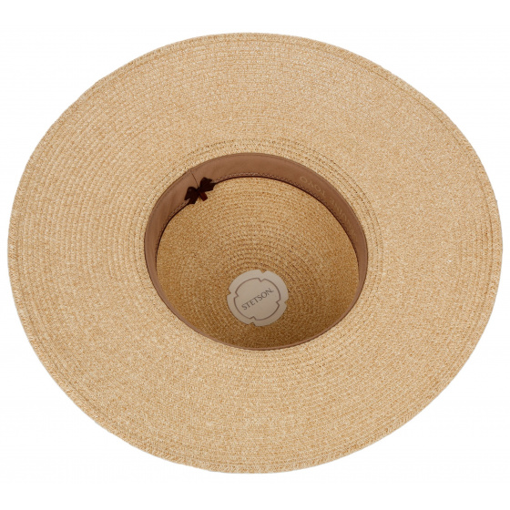 Ladies Toyo Beige Wide-Brimmed Hat - Stetson