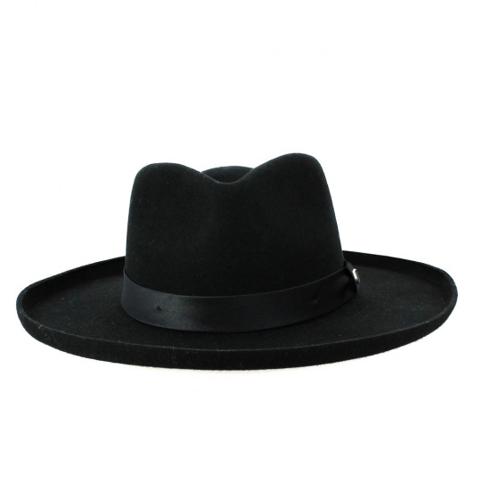 VICTORIA FELT FEDORA BLACK Hat - Brixton