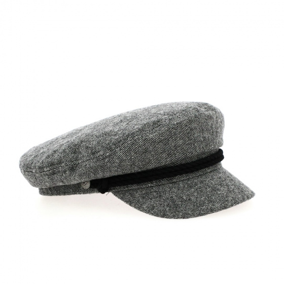 Casquette Marin Fiddler Cap Gris & Noir - Brixton