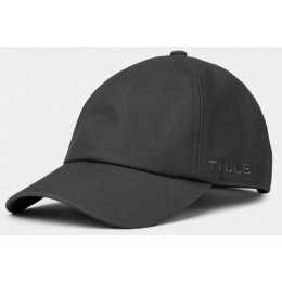 Black Waxed Cotton Baseball Cap - Tilley