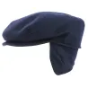 Navy Blue Firenze Cap with Ear Flaps - Traclet
