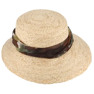 Casquette Grande Visière Lana Paille Naturelle - Traclet