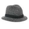 English Bucket Hat Jeffrey Harris Tweed Wool - Crambes Reference: 743 | Chapellerie Traclet
