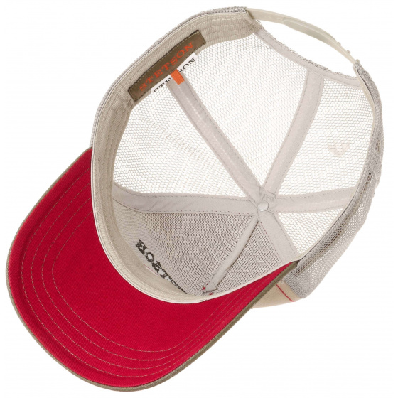 Beige Cotton Shafter Snapback - Stetson