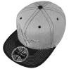 Casquette Snapback Visière Plate Grise - Stetson  : 19608| Chapellerie Traclet