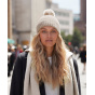 Louna Pom Pom Beanie & Scarf Set Grey - TRACLET