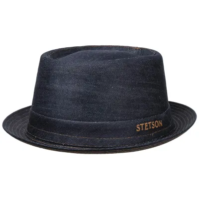 Chapeau Porkpie Oregon Denim Coton - Stetson