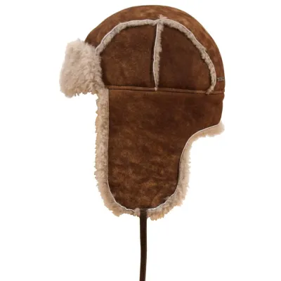 Chapka Floride Cuir Mouton Marron - Stetson