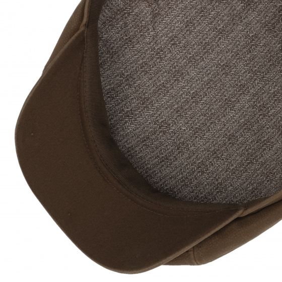 Brown Leather Brooklin Cap - Stetson