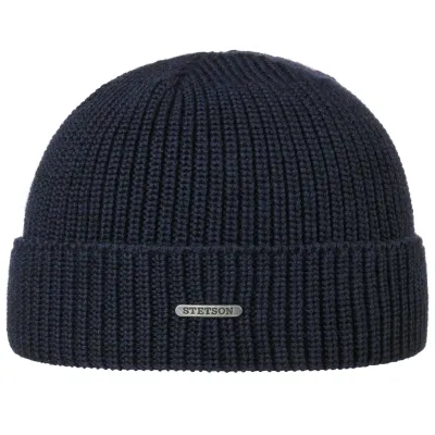 James Navy Wool Beanie - Stetson Reference: 19626| Traclet Hat Shop