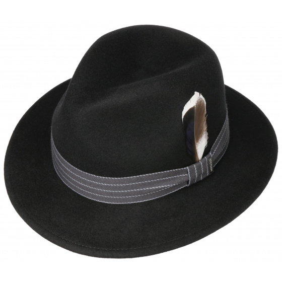 Traveller Hat Benji Woolfelt Black - Stetson Traveller Hat Benji Woolfelt Black - Stetson