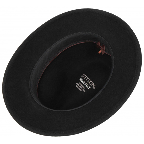 Chapeau Traveller Benji Woolfelt Noir - Stetson