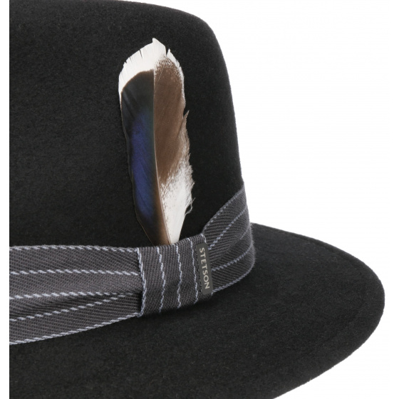 Chapeau Traveller Benji Woolfelt Noir - Stetson