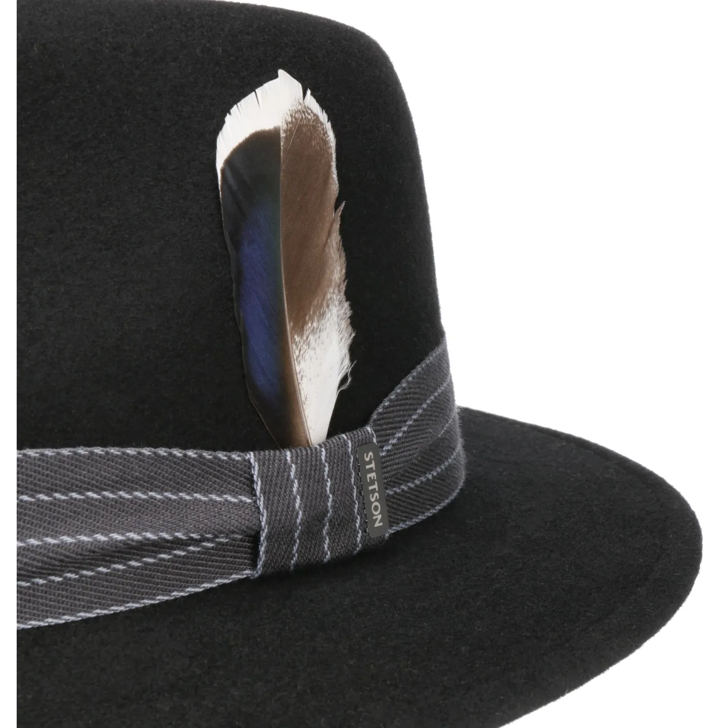 Traveller Hat Benji Woolfelt Black - Stetson  Reference : 19627| Traclet Hat Shop