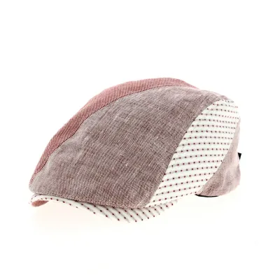 Pink Beige Flat Cap Reference: 12338 | Chapellerie Traclet
