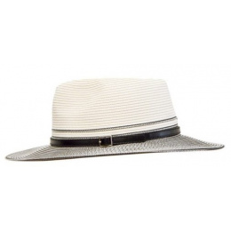 Ivory Black Bella Fedora Hat UPF 50+ - House Of Ord