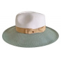 Fiona White and Green UPF50+ Fedora Hat - House of Ord