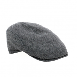 Adam Linen Anthracite Flat Cap UPF 40+ - City Sport
