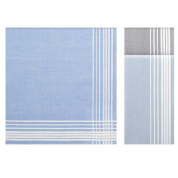 6 Jack Cotton Tricolor Striped Handkerchiefs - Traclet
