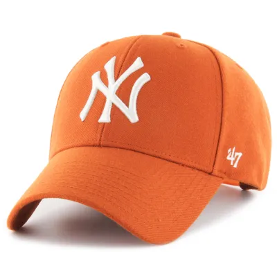 Yankees NY Orange Snapback Cap - 47 Brand Reference: 19648| Traclet Hat Shop