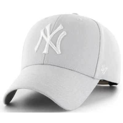 Casquette Snapback Yankees NY  Gris Clair- 47 Brand  Reference : 19649| Chapellerie Traclet