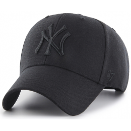 MLB NY Yankees Black Strapback Baseball Cap - 47 Brand