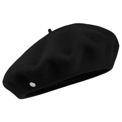 Béret Basque 9 Pouces Noir Héritage par Laulhère