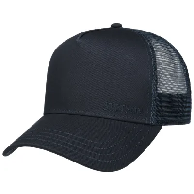 Casquette Baseball Trucker Coton Marine - Stetson