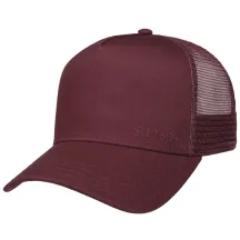 Casquette Baseball Trucker Coton Bordeaux  Stetson  Reference : 19669| Chapellerie Traclet