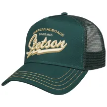 American Heritage Dark Forest Baseball Trucker Cap - Stetson Reference: 19670| Chapellerie Traclet