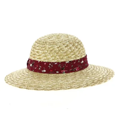 Géraldine Navy Straw Wide-Brimmed Hat - Traclet Reference: 19665 | Traclet Hat Shop