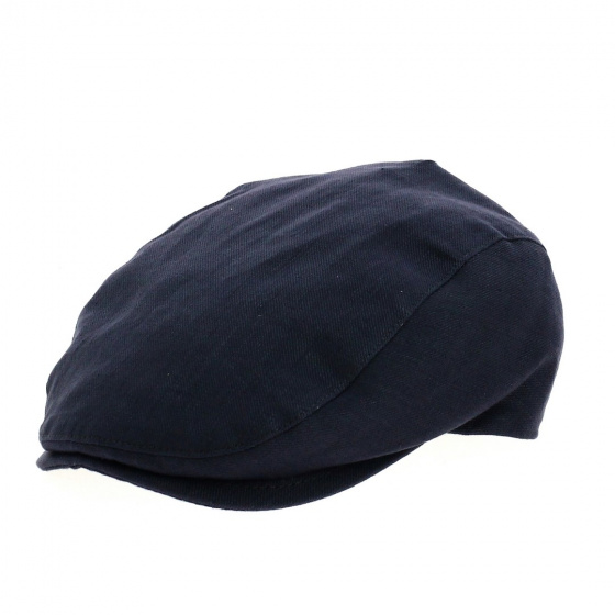 Casquette Plate Poggy Chanvre Bleu - Flechet
