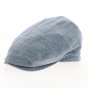 Nagata Flat Cap Linen & Cotton Blue - Fléchet