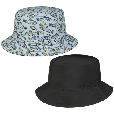 Bob Augustine reversible Coton UPF 40+ - Stetson Reference : 19681| Chapellerie Traclet
