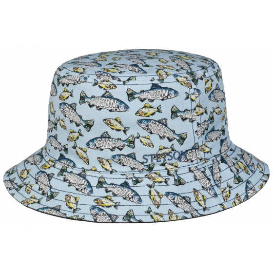 Augustine Reversible Cotton UPF 40+ Bucket Hat - Stetson