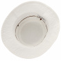 Reston Organic Cotton White Bucket Hat - Stetson
