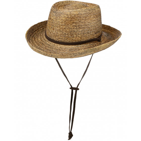 Jonas Natural Straw Gambler Hat UPF 50+ - Stetson