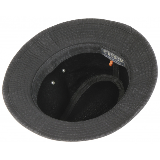 Virginia Organic Cotton Traveler Hat Black UPF 40+ - Stetson