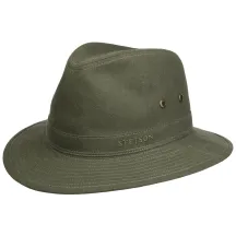Virginia Organic Cotton Traveller Hat Olive UPF 40+ - Stetson Reference: 19695| Traclet Hat Shop