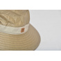 Parisian Medium Brim Linen & Beige Hat - Soway