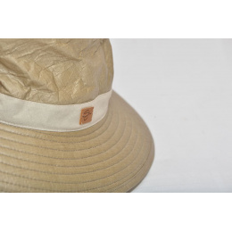 Chapeau Parisien Moyen Bord Lin & Beige- Soway