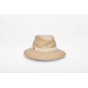 Parisian Medium Brim Linen & Beige Hat - Soway