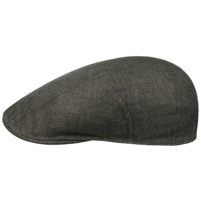 Stetson Madison Flat Cap Linen Olive UPF40+ Reference: 19710| Traclet Hat Shop