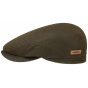 Flat Driver Cap Cotton Oiled Olive UPF 40+ - Stetson