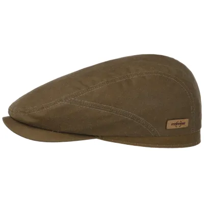 Casquette Plate Driver Coton Huilé Marron UPF 40+ - Stetson réf 16265 chapellerie traclet