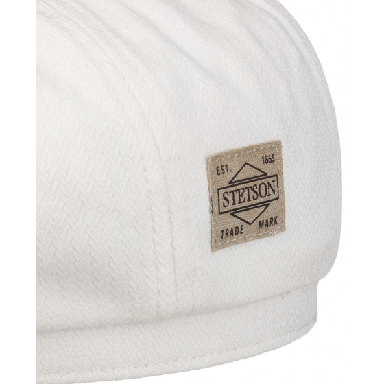 Stetson San Diego Cotton White Hatteras Cap UPF 40+ Stetson San Diego Cotton White Hatteras Cap UPF 40+